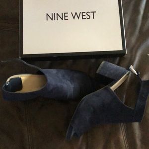 Blue Nine West Mules